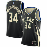 Giannis Antetokounmpo Milwaukee Bucks Jordan Brand Unisex Swingman Jersey Statement Edition Black