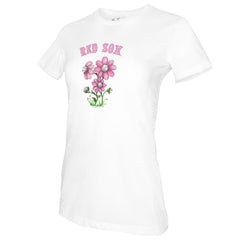 Boston Red Sox Tiny Turnip Women's Blooming Baseballs T-Shirt - White - MLB Sale