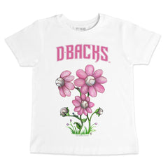 Arizona Diamondbacks Tiny Turnip Youth Blooming Baseballs T-Shirt - White - MLB Lifestyle