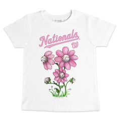 Washington Nationals Tiny Turnip Youth Blooming Baseballs T-Shirt - White - MLB Sale