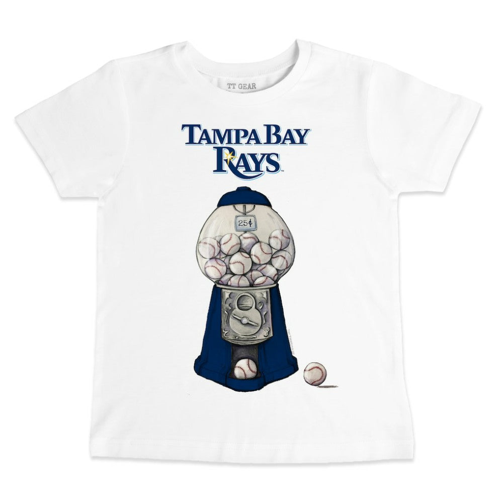 Tampa Bay Rays Tiny Turnip Youth Gumball Machine T-Shirt - White - MLB Online