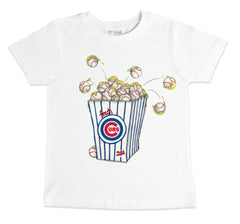 Chicago Cubs Tiny Turnip Youth Popcorn T-Shirt - White - MLB on Sale