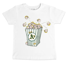 Athletics Tiny Turnip Youth Popcorn T-Shirt - White - MLB Lifestyle