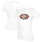 Baltimore Orioles Tiny Turnip Women's Prism Arrows T-Shirt - White - MLB Lifestyle