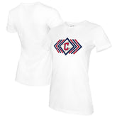 Cleveland Guardians Tiny Turnip Women's Prism Arrows T-Shirt - White - MLB on Sale