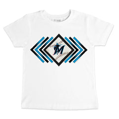 Miami Marlins Tiny Turnip Youth Prism Arrows T-Shirt - White - MLB Online