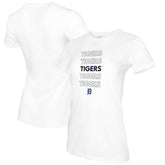 Detroit Tigers Tiny Turnip Women's Stacked T-Shirt - White - MLB Lifestyle