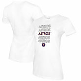 Houston Astros Tiny Turnip Women's Stacked T-Shirt - White - MLB on Sale