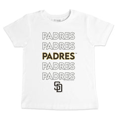 San Diego Padres Tiny Turnip Youth Stacked T-Shirt - White - MLB on Sale