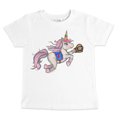 Texas Rangers Tiny Turnip Youth Unicorn T-Shirt - White - MLB Sale