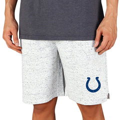 Indianapolis Colts Concepts Sport Throttle Knit Jam Shorts White/Charcoal