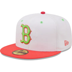 Boston Red Sox New Era 2004 World Series Strawberry Lolli 59FIFTY Fitted Hat - White/Coral - New Era Discount