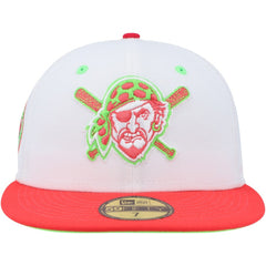 Pittsburgh Pirates New Era Three Rivers Stadium 30th Anniversary Strawberry Lolli 59FIFTY Fitted Hat - White/Coral - New Era on Sale