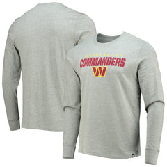 47 brand Washington Commanders '47 Traction Super Rival Long Sleeve T-Shirt Heathered Gray