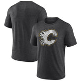 Calgary Flames Wraparound Tri-Blend T-Shirt - Charcoal - NHL 4773188
