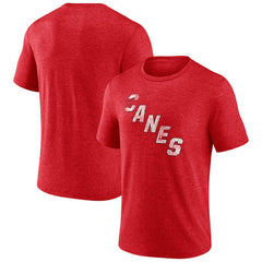 Carolina Hurricanes Wraparound Tri-Blend T-Shirt - Red - NHL 4773189