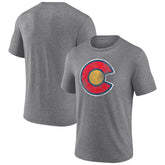 Colorado Avalanche Wraparound Tri-Blend T-Shirt - Heather Gray - NHL 4773191
