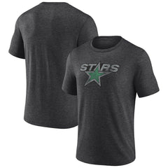 Dallas Stars Wraparound Tri-Blend T-Shirt - Charcoal - NHL 4773193