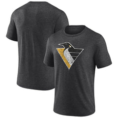 Pittsburgh Penguins Wraparound Tri-Blend T-Shirt - Charcoal - NHL 4773206