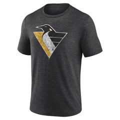 Pittsburgh Penguins Wraparound Tri-Blend T-Shirt - Charcoal - NHL 4773206
