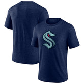 Seattle Kraken Wraparound Tri-Blend T-Shirt - Deep Sea Blue - NHL 4773208