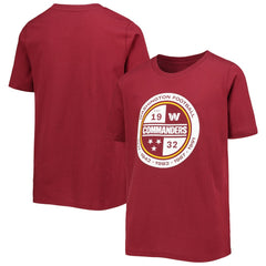 Washington Commanders Youth Secondary Logo T-Shirt Burgundy