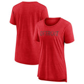 Detroit Red Wings Women's Slow Whistle Tri-Blend T-Shirt - Red - NHL 4773837
