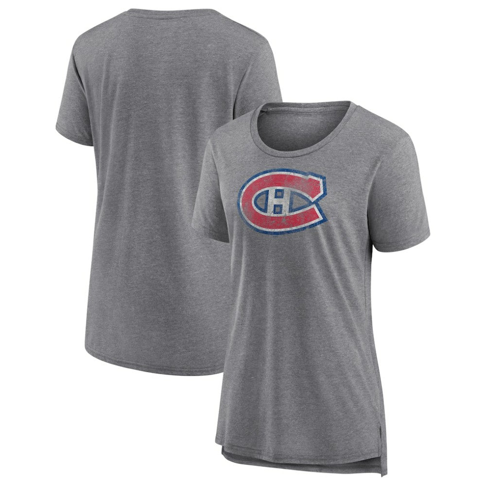 Montreal Canadiens Women's Slow Whistle Tri-Blend T-Shirt - Gray - NHL 4773842