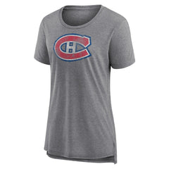Montreal Canadiens Women's Slow Whistle Tri-Blend T-Shirt - Gray - NHL 4773842