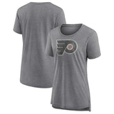 Philadelphia Flyers Women's Slow Whistle Tri-Blend T-Shirt - Gray - NHL 4773847