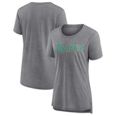 San Jose Sharks Women's Slow Whistle Tri-Blend T-Shirt - Gray - NHL 4773848