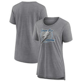 Tampa Bay Lightning Women's Slow Whistle Tri-Blend T-Shirt - Gray - NHL 4773850