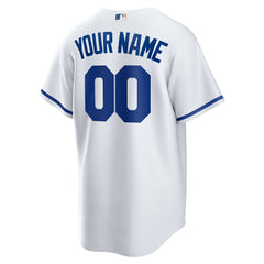 Kansas City Royals Nike Replica Custom Jersey - White - Nike Discount