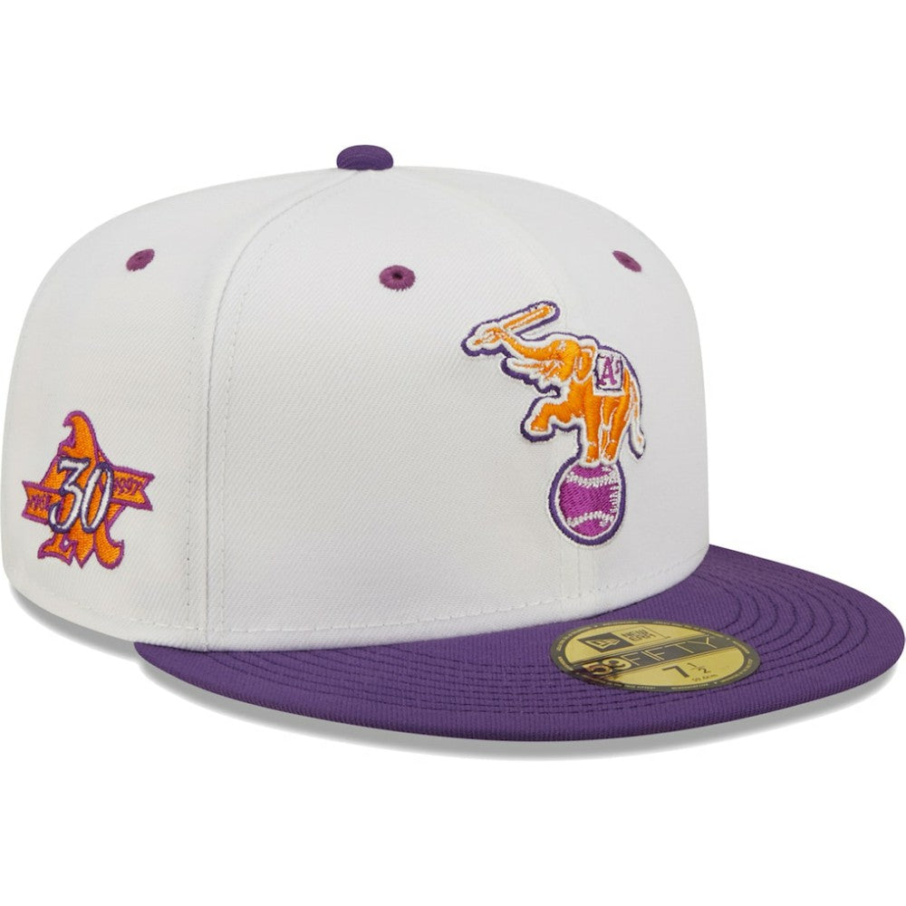 Athletics New Era 30th Season Grape Lolli 59FIFTY Fitted Hat - White/Purple - New Era on Sale