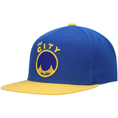 Golden State Warriors Hardwood Classics Snapback Hat for sale Royal/Gold | Mitchell & Ness outlet