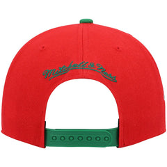 Milwaukee Bucks Hardwood Classics Snapback Hat Red/Green | Mitchell & Ness outlet