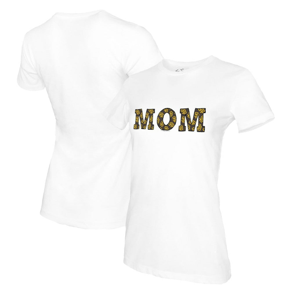 San Diego Padres Tiny Turnip Women's Mom T-Shirt - White - MLB Lifestyle