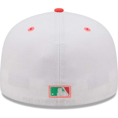 Chicago White Sox New Era Inaugural Season at Comiskey Park Watermelon Lolli 59FIFTY Fitted Hat - White/Green - New Era Lifestyle