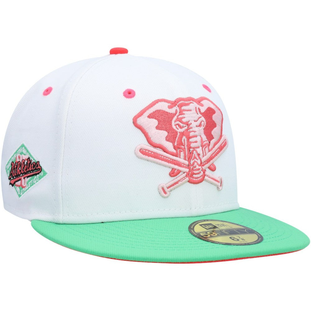 Athletics New Era Alternate Logo Watermelon Lolli 59FIFTY Fitted Hat - White/Green - New Era Online