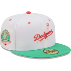 Los Angeles Dodgers New Era 50th Anniversary in Los Angeles Watermelon Lolli 59FIFTY Fitted Hat - White/Green - New Era Online
