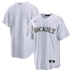 Colorado Rockies Nike Home Blank Replica Jersey - White - Nike Sale