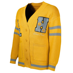 Atlanta Hawks NBA x Keiser Clark No Caller ID Button-Up Cardigan Yellow/Gray