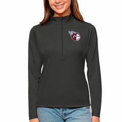 Cleveland Guardians Antigua Women's Tribute Quarter-Zip Pullover Top - Charcoal - MLB on Sale