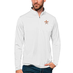 Houston Astros Antigua Tribute Quarter-Zip Pullover Top - White - MLB Discount
