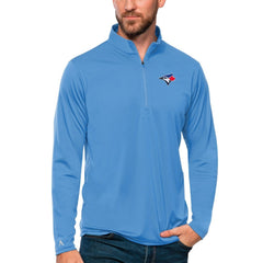 Toronto Blue Jays Antigua Tribute Quarter-Zip Pullover Top - Powder Blue - MLB Sale
