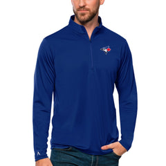 Toronto Blue Jays Antigua Tribute Quarter-Zip Pullover Top - Royal - MLB Online