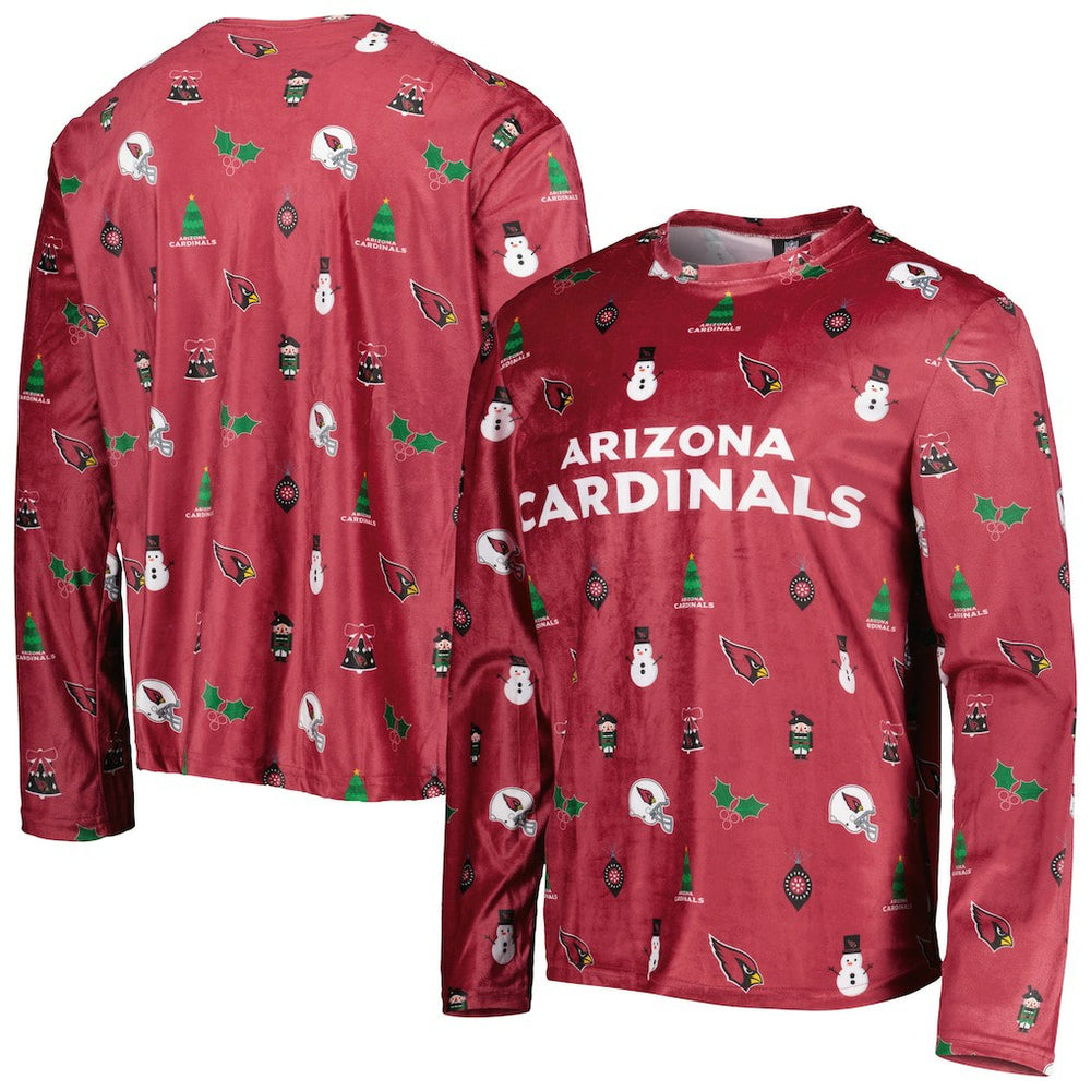 Arizona Cardinals FOCO Holiday Repeat Long Sleeve T-Shirt Cardinal