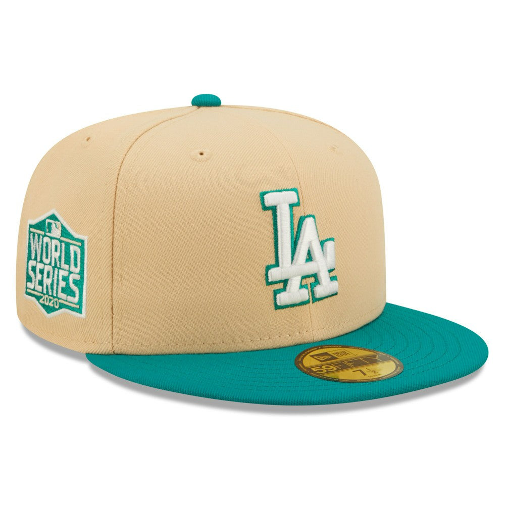 Los Angeles Dodgers New Era Mango Forest 59FIFTY fitted hat - Natural/Teal - New Era Online