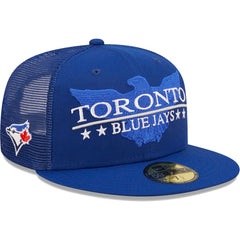 Toronto Blue Jays New Era Patriot Trucker 9FIFTY Snapback Hat - Royal - New Era Discount