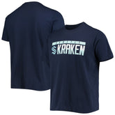 Seattle Kraken Levelwear Richmond Wordmark T-Shirt - Navy - NHL 4792449